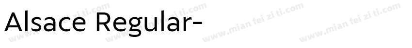 Alsace Regular字体转换